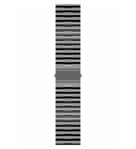 Huawei GT2 46mm 22mm Uyumlu Kordon Şeffaf Renkli Transparan KRD-27 Kayış (Siyah)