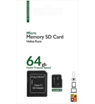 Fulltech FTMFD5 Micro SD Kart 64 GB Class 10 U1 Hafıza Kartı