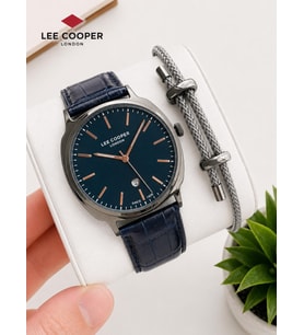 Lee Cooper Deri Kordon Takvimli Kadran 2 Yıl Garantili 5 Atm Suya Dayanıklı Erkek Kol Saati 8248.099