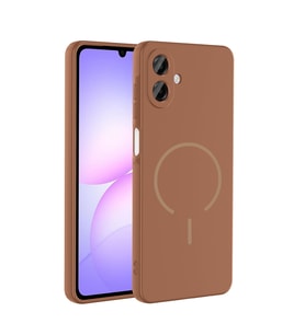 Samsung Galaxy A07 Uyumlu Kılıf M-safe Şarj Özellikli Zore Meta Kapak