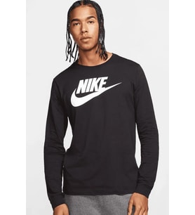 Nike Sportswear Men's Long-Sleeve T-Shirt Erkek Sweatshirt Siyah