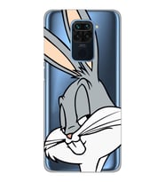 Xiaomi Redmi Note 9 Uyumlu Bugs Bunny Desenli Şeffaf Telefon Kılıfı