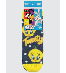 Tweety Havlu 2'li 2-12 Yaş Kız Soket Çorap - Standart 10-11 Yaş (Pembe)