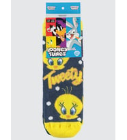 Tweety Havlu 2'li 2-12 Yaş Kız Soket Çorap - Standart 10-11 Yaş (Pembe)