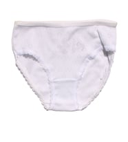 Kız Çocuk Beyaz Jakarlı Slip Külot