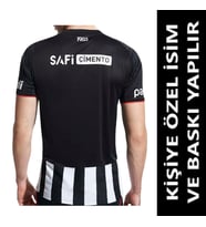 Beşiktaş Forma 2025/2026 Sezon KİŞİYE ÖZEL İSİMLİ VE NUMARA BASKILI Yetişkin Futbol Forması pp11 (Siyah - Beyaz)
