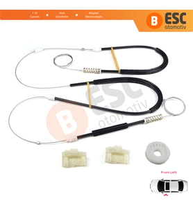 VW Passat B5 B5.5 3B 3BG Skoda Superb MK1 B5 3U 3B1837461 İçin Ön Sol Cam Kriko Tamir Seti
