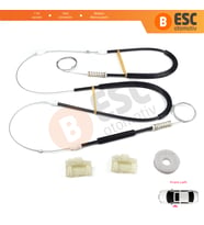 VW Passat B5 B5.5 3B 3BG Skoda Superb MK1 B5 3U 3B1837461 İçin Ön Sol Cam Kriko Tamir Seti