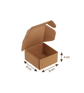 8x8x4 cm E Dalga E-Ticaret Karton Kutu , Kargo Kutusu 100 Adet