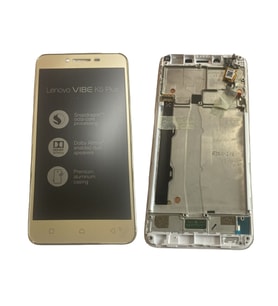 Lenovo K5 Plus Lcd Ekran Çıtalı Full Servis Ekran A6020a46 (Beyaz - Beyaz)