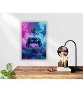 Oyun Konsolu Temalı Cam Tablo