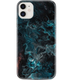 Apple iPhone 11 12 13 Mini Kılıf Desemli Silikon Colorful Abstract 1384