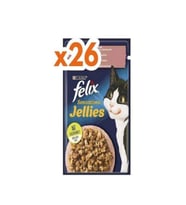 FELİX Sensation Somonlu Karidesli Jel Pouch Kedi Yaş Mama 85 Gr*26 Adet
