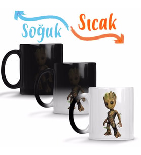 Baby Groot Sihirli Kupa Bardak Porselen