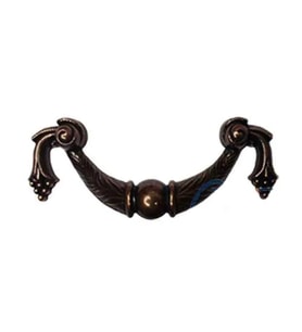 Dekoratif Zamak Üzümlü Kulp - 64Mm, Eskitme, 1 Adet