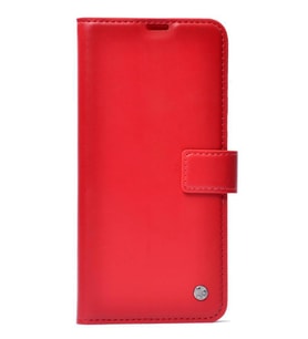 Xiaomi Redmi Note 12 5G Kılıf Standlı Kapkalı Cüzdan Kopçalı Kar Deluxe (Kırmızı)
