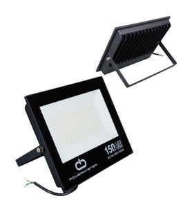 Powermaster 150 Watt 220 Volt 6500K Işık Açısı Siyah Slim Kasa Beyaz Led Projektör Lamba Dış Mekan Aydınlatma