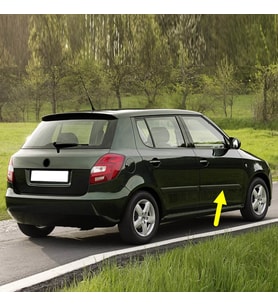 Skoda Fabia 2 2007-2010 Sağ Ön Kapı Çıtası Düz 5J0853516