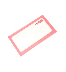 Tkgz Huawei Uyumlu P20 PRO Arka Pil Batarya Kapağı (CAM) PEMBE