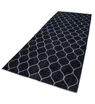 Siyah Halı Modern Stil Geometrik Desenli Koridor Ve Salon Halısı El Dokuma Yatak Odası