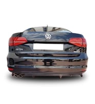 Drs Tuning Jetta Uyumlu 6 (2015-2017) Makyajlı R Arka Tampon Eki - Difüzör (Plastik)
