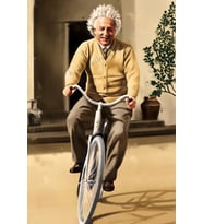 Einstein Temalı Ahşap Tablo / Poster