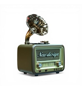Nostaljik Şık Tasarım Radyo,Gramafon Bluetooth Nostalji Radyo(BÜYÜK BOY)