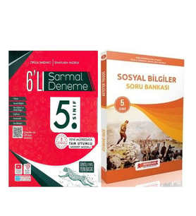 Evrensel İletişim 5. Sınıf 6 lı Sarmal Deneme ve Referans Sosyal Bilgiler Soru Bankası Seti 2 Kitap