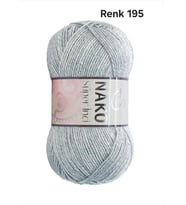 Lida Crafts Nako Süper İnci Renk 195 - 5x100gr (Açık Gri)