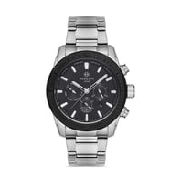Hislon Gri Siyah Erkek Kol Saati Men's Date DT133T-04SS