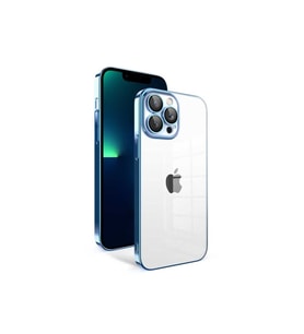 Apple iPhone 13 Pro Max Uyumlu Kılıf Kamera Korumalı Renkli Çerçeveli Zore Garaj Kapak