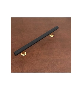 Doruk Siyah Gold Tv Ünitesi Vestiyer Yatak Odası Mutfak Dolap Çekmece Kulpu 224 Mm (22,4 Cm) 1 Adet (Mat Siyah)