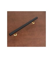 Doruk Siyah Gold Tv Ünitesi Vestiyer Yatak Odası Mutfak Dolap Çekmece Kulpu 224 Mm (22,4 Cm) 1 Adet (Mat Siyah)