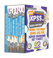 KPSSNİN Kara Kutusu Genel Yetenek Genel Kültür Süper Ekonomik Set Paket Konu Öze (Beyaz)
