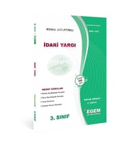 Egem Yayınları AÖF İdari Yargı 3. Sınıf Bahar Dönemi 6. Yarıyıl Konu Anlatımlı Soru Bankası (Çok Renkli)