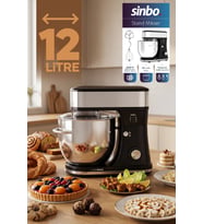 SMX-2780 12L Dev Hazneli Stand Mikser 2000W Çok Fonksiyonlu Mutfak Şefi