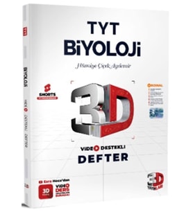 TYT Biyoloji Video Destekli Defter 3D Yayınları