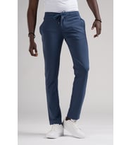 Paul Martin Slimfit Beli Lastikli Ve İplikli Full Likralı Yazlık Jogger Pantolon (İndigo)