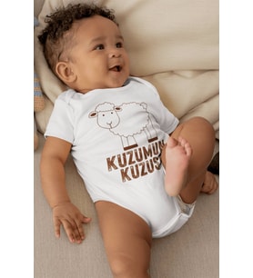 Kuzumun Kuzusu Desenli Kısa Kol Body