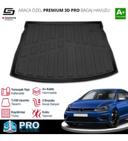 Drs Tuning Golf 7 3D Pro Bagaj Havuzu Üst Bagaj 2012-2020 A+ Kalite