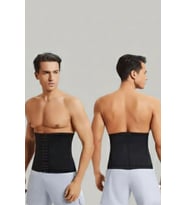pilelistore Agraflı Lastik Korse  Kadın Ak4223 (Siyah)