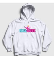 Presmono Unisex Beyaz Logo V2 Oyun Fall Guys Kapüşonlu Sweatshirt 361213tt