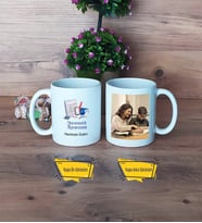 Matematik Öğretmeni Kupa Bardak Beyaz Fotoğraflı Öğretmenler Günü Hediyesi