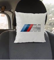 BK Gift Bmw M Tasarımlı Kare Araç Koltuk Yastığı-1