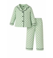 Kız Bebek Puantiye Desenli 2'li Pijama Takımı - Pembe