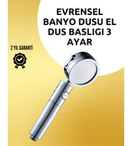 Northcity Çok İşlevli Paslanmaz Çelik Duş Başlığı - Masaj, Yağmur ve Şelale Modları