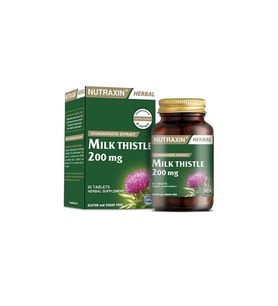 Herbal Milk Thistle(Deve Dikeni) 200mg Ekstresi İçeren Takviye Edici Gıda 60 Tablet