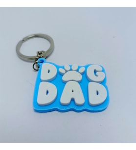 Dog Dad - Mavi - Anahtarlık