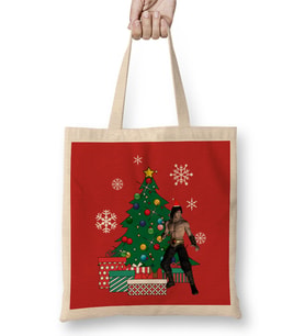Liu Kang Around The Christmas Tree Mortal Kombat Bez Çanta Uzun Saplı
