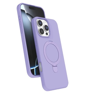 Newface Apple iPhone 16 Pro Max Regal Magsafe Standlı Kapak - Lila